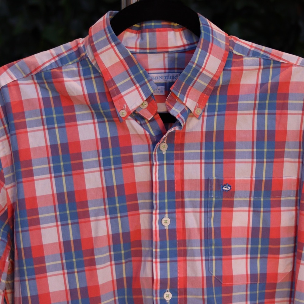 Southern Tide Plaid Button Down